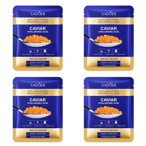 ماسک صورت سادور مدل خاویار مناسب برای انواع پوست وزن 25 گرم بسته 4 عددی