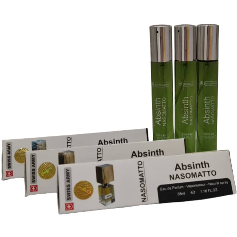 عطر جیبی سوئیس آرمی مدل ناسوماتو حجم 35 میلی لیتر مجموعه 3 عددی