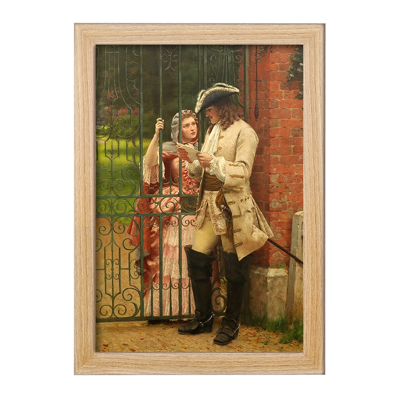 تابلو خندالو مدل نقاشی چه بگویم اثر ادموند بلر لیتون کد F12468