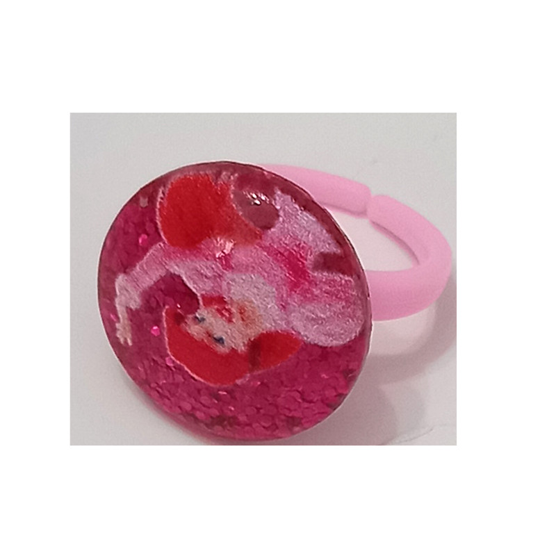 انگشتر دخترانه مدل پری دریایی کد 809