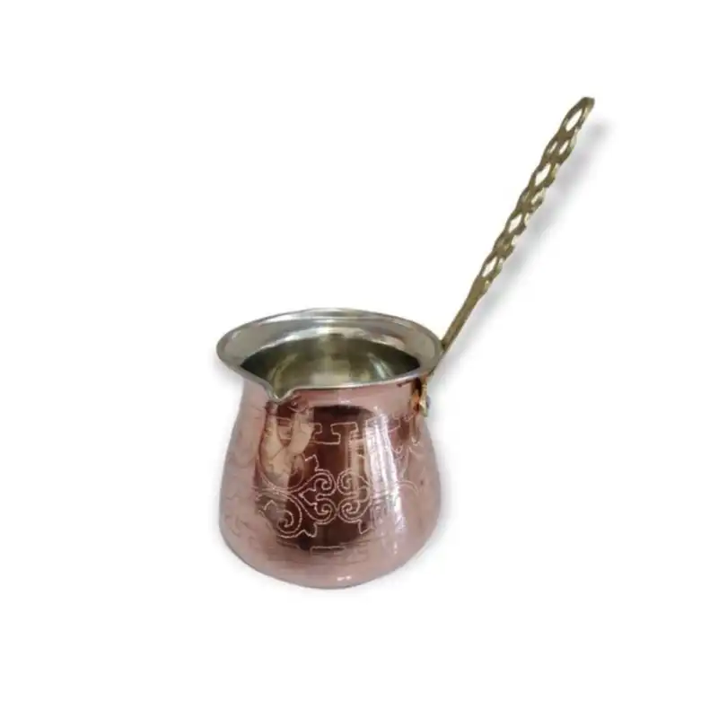 قهوه جوش مسی مدل طرح دار کد 01