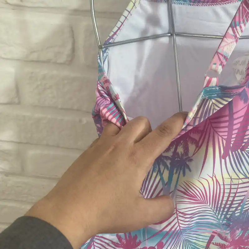 مایو زنانه مدل اسلیپ هاوایی رنگ صورتی