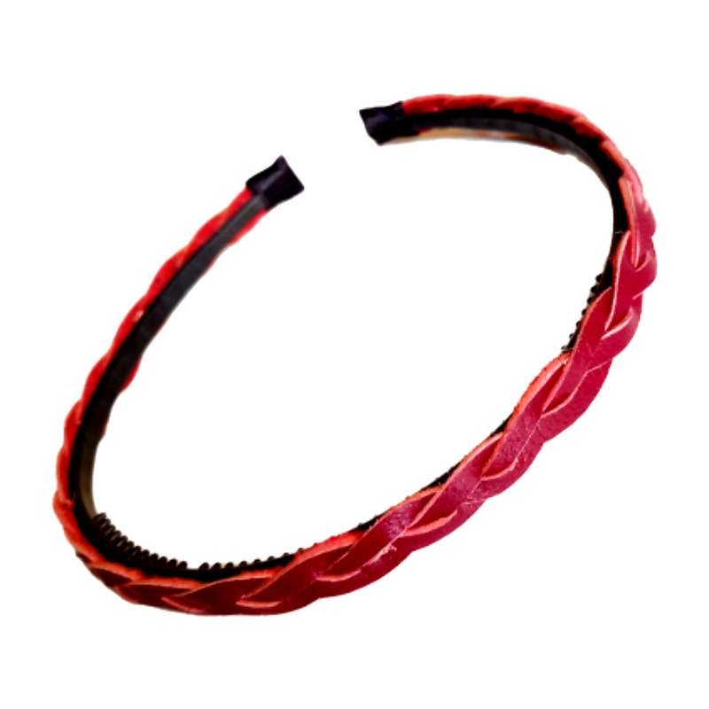 تل مو دخترانه مدل بافت چرمی