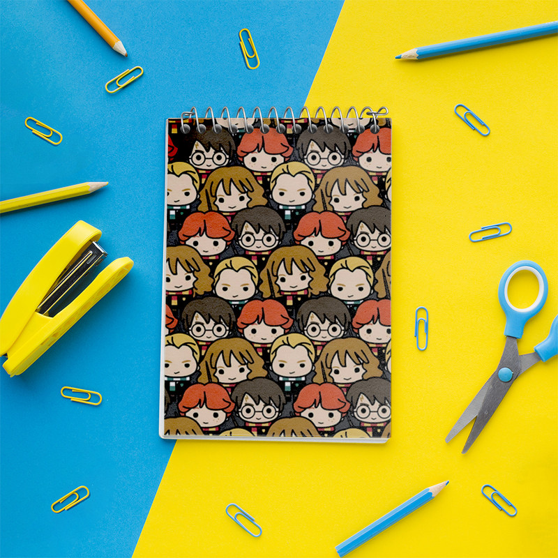 دفتر یادداشت 50 برگ خندالو طرح هری پاتر (Harry Potter) کد N4591