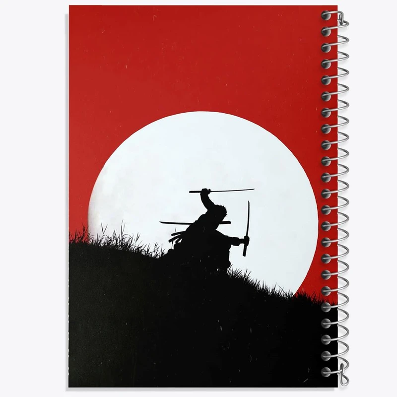 دفتر شطرنجی 50 برگ خندالو طرح زورو انیمه وان پیس One Piece کد 17213