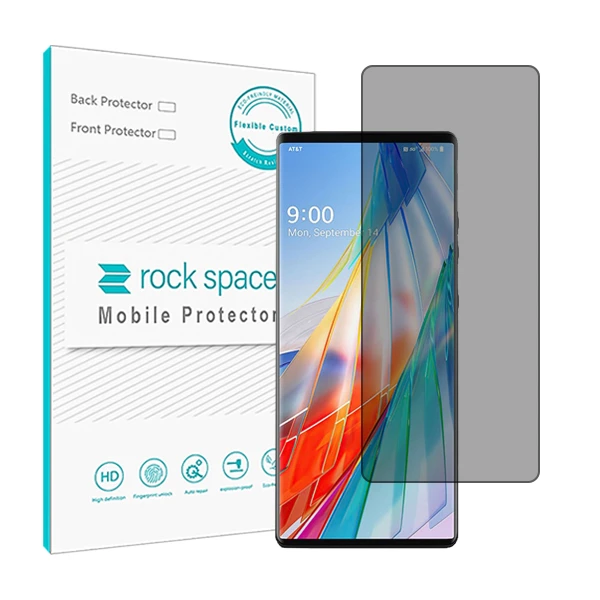 محافظ صفحه نمایش حریم شخصی راک اسپیس مدل HyPRV مناسب برای گوشی موبایل ال جی Wing 5G