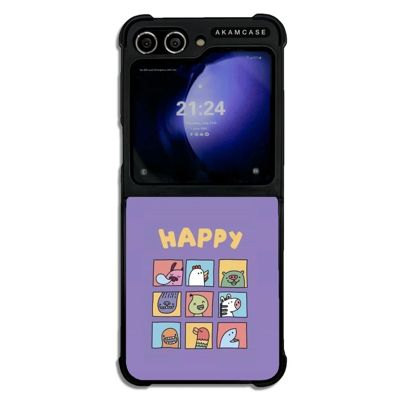کاور آکام مدل AMC-WSGZFLIP5-QOUTES19 مناسب برای گوشی موبایل سامسونگ Galaxy Z Flip 5