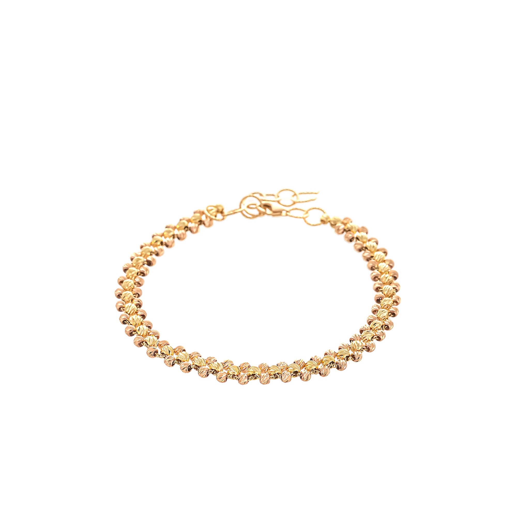 دستبند طلا 18 عیار زنانه مدل DGBA12-30d