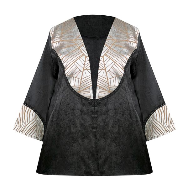 مانتو زنانه مدل کلوش ژاکارد کد AK1401