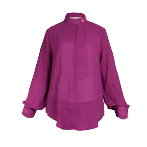 بلوز زنانه مدل  يقه هفت دكمه دار