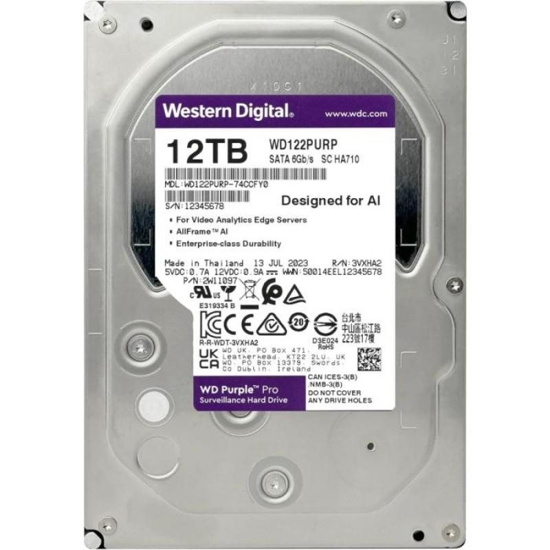 هارددیسک اینترنال وسترن دیجیتال مدل WD121PURP (Pro) ظرفیت 12 ترابایت