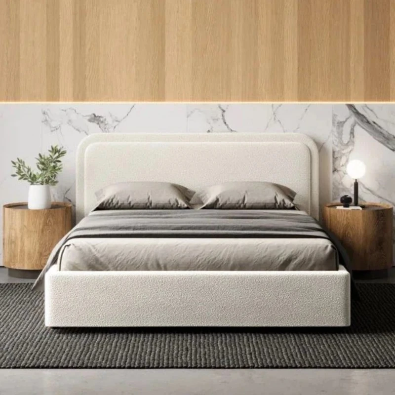تخت‌خواب چوب دو نفره شاهان دکور مدل لونا سایز 160 * 200 سانتی‌متر