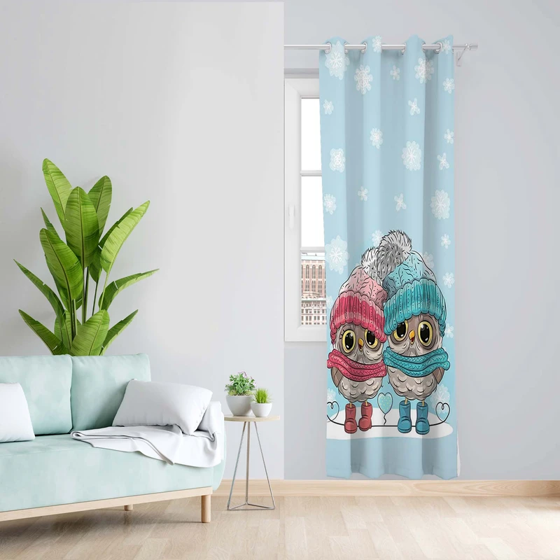 پرده طرح کودک مدل مخمل پانچی کد 5165R z سایز 140x200 سانتی متر