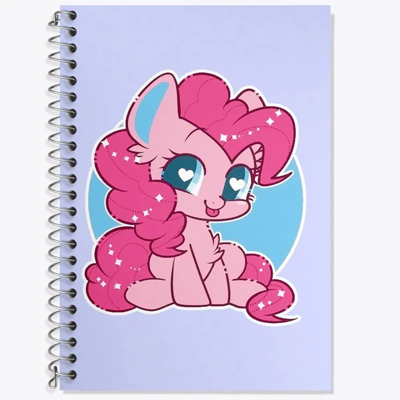 دفتر زبان 50 برگ خندالو مدل سه خط طرح اسب پونی کد 24831