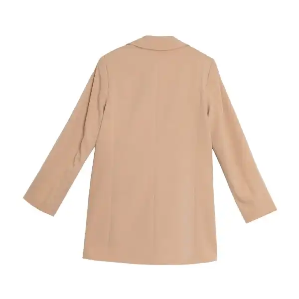 مانتو کتی  زنانه برنس مدل کارولین رنگ کرم