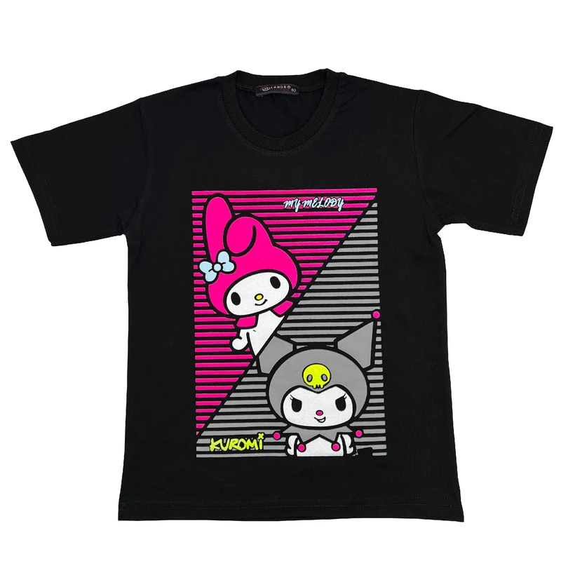 تی شرت آستین کوتاه دخترانه مدل کرومی