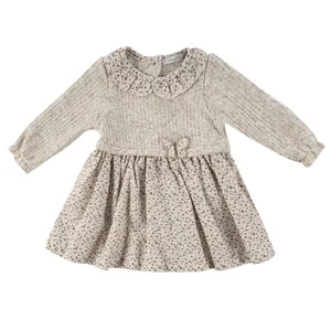 پیراهن آستین بلند یقه گرد دخترانه فیورلا مدل سلین 25512