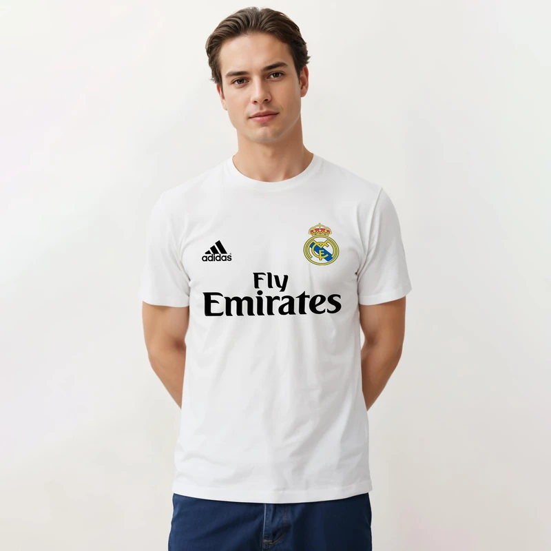 تیشرت مردانه طرح رئال مادرید کد 0194