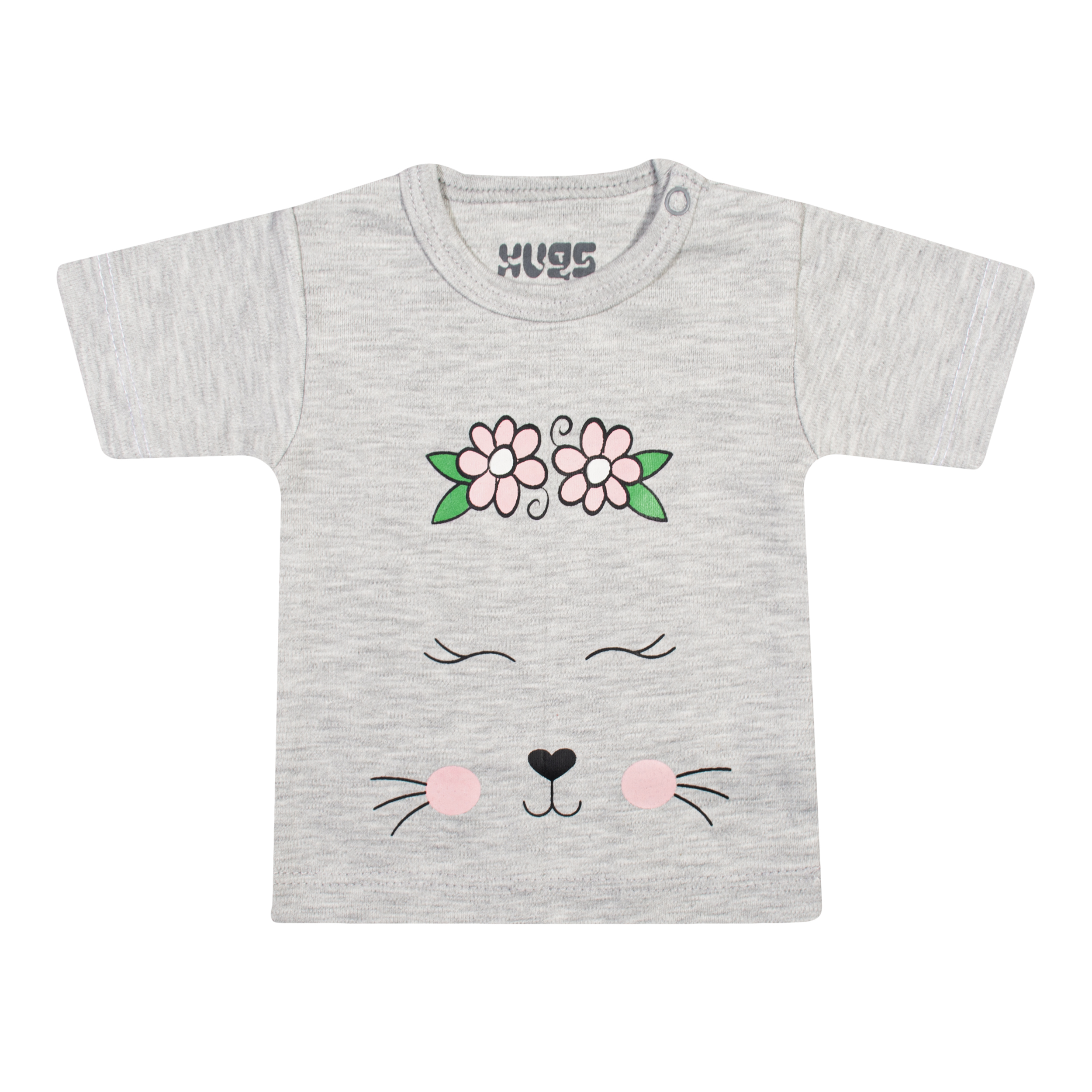 تی شرت آستین کوتاه نوزادی هاگز طرح Rabbit کد HS61