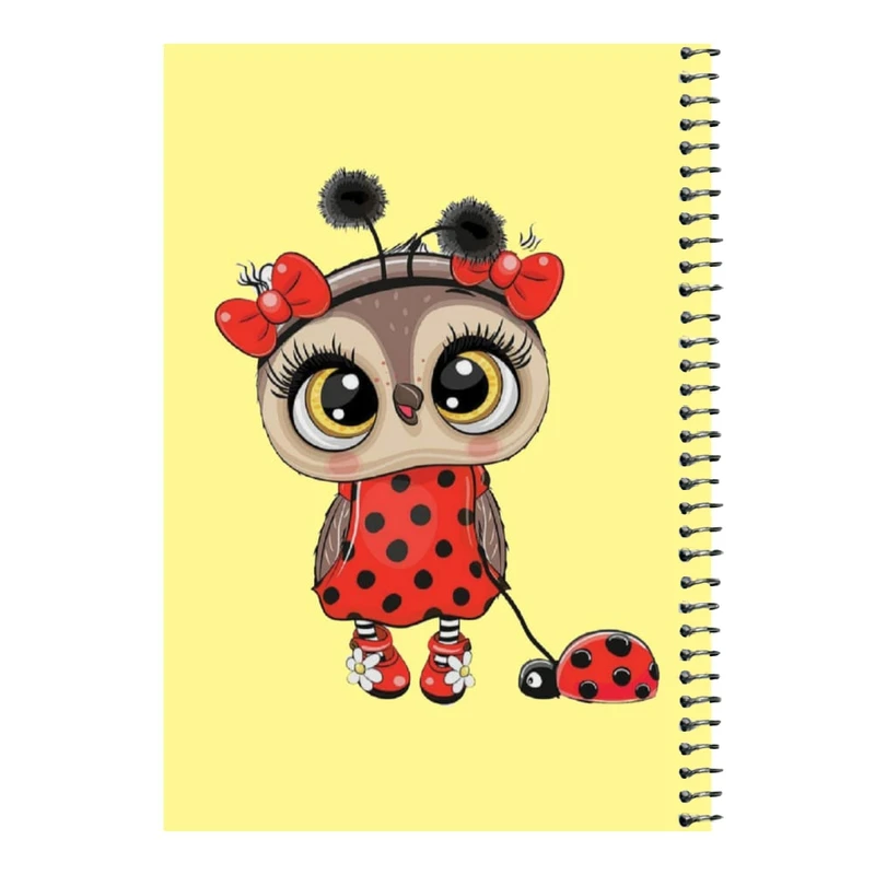 دفتر مشق 80 برگ اس جی مدل جغد کد ۱    