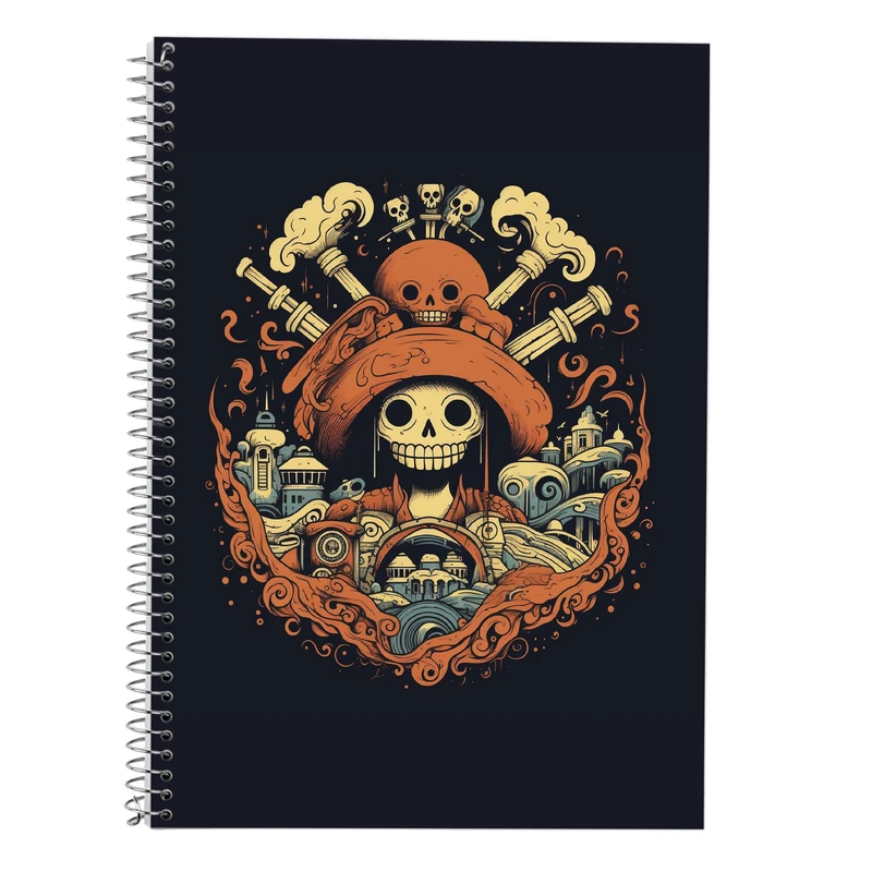 دفتر زبان 50 برگ مدوپد مدل دوخط طرح وان پیس One Piece کد DF10690