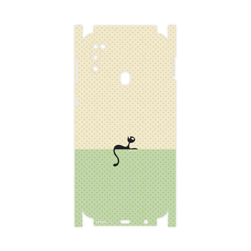 برچسب پوششی ماهوت مدل Minimal Internet Cat Icon-FullSkin مناسب برای گوشی موبایل سامسونگ Galaxy M21 (2021) Edition