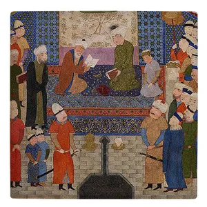 کاشی کارنیلا طرح نگارگری ایرانی مدل لوحی کد WKB215