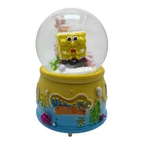 گوی موزیکال مدل پمپی چراغ دار طرح باب اسفنجی