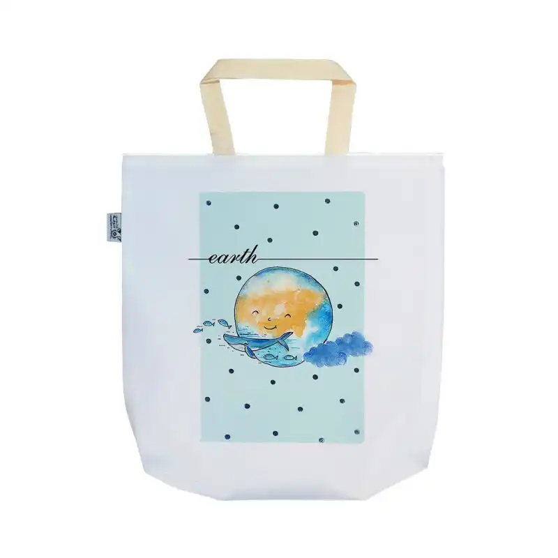 ساک خرید ترمه طراحان ایده مدل زمین من کد shj015