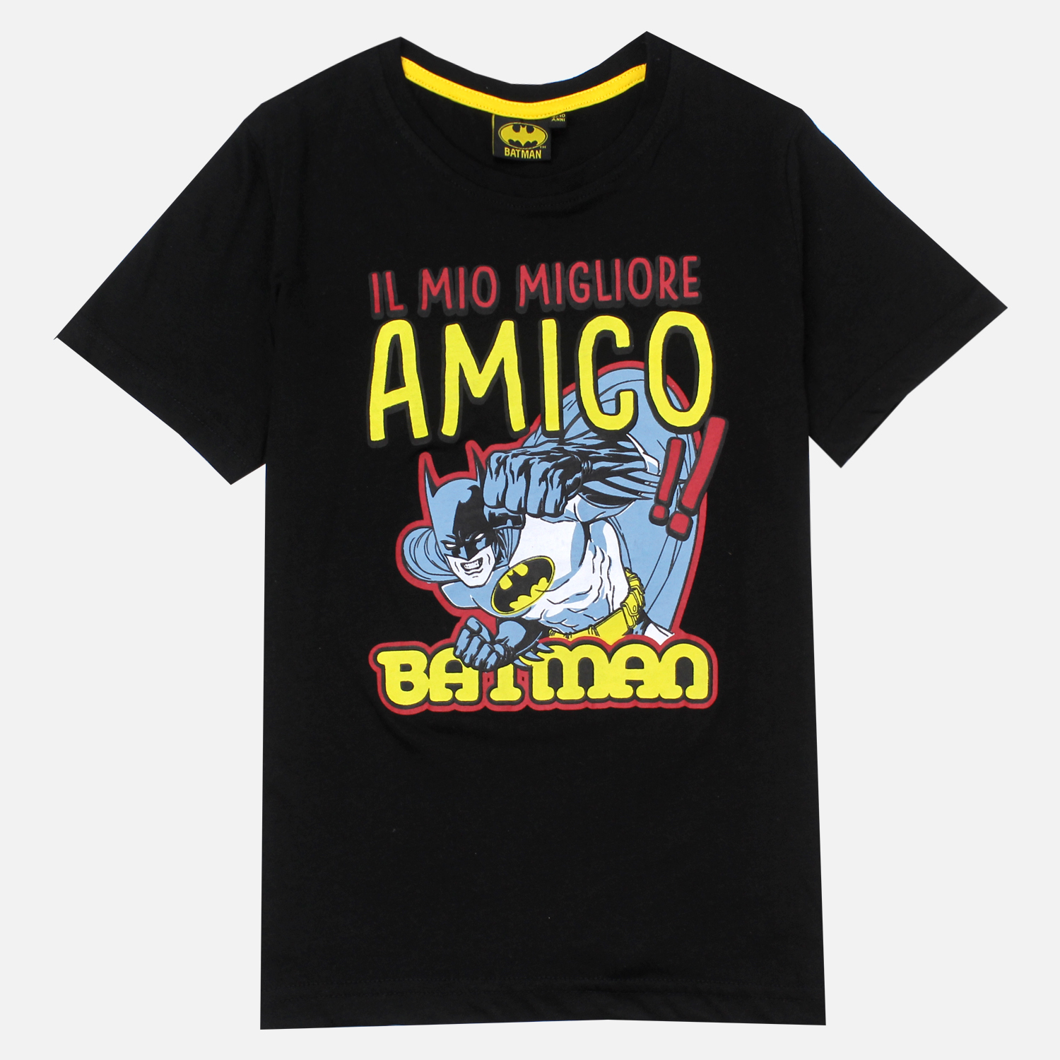 تی شرت آستین کوتاه پسرانه بتمن مدل AMICO-0003