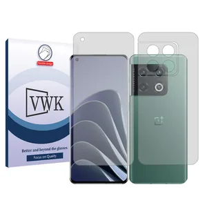 VWK Tough model transparent screen protector suitable for OnePlus 10 Pro mobile phone along with the back protector