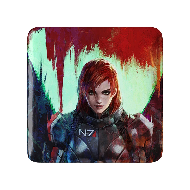 مگنت خندالو طرح بازی مس افکت (Mass Effect) مدل مربعی کد 31539