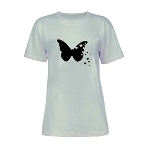 تی شرت آستین کوتاه زنانه مدل پروانه کد K56 T