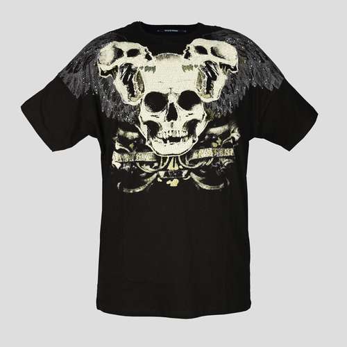 تی شرت لانگ مردانه مدل 3Skulls