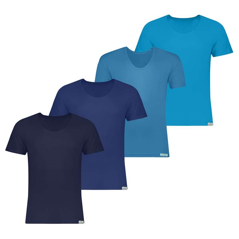 زیرپوش آستین دار مردانه برهان تن پوش مدل 14-793-02 بسته 4 عددی