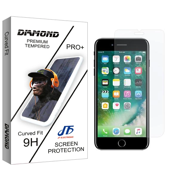 محافظ صفحه نمایش جی اف مدل Diamond مناسب برای گوشی موبایل اپل iPhone 7 Plus