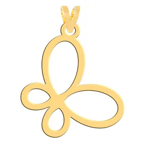 آویز گردنبند طلا 18 عیار زنانه فرشته مدل پروانه WNL-000501