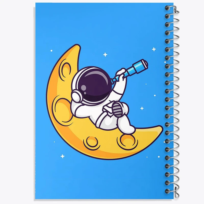 دفتر مشق 100 برگ خندالو طرح فضانورد کد 25106