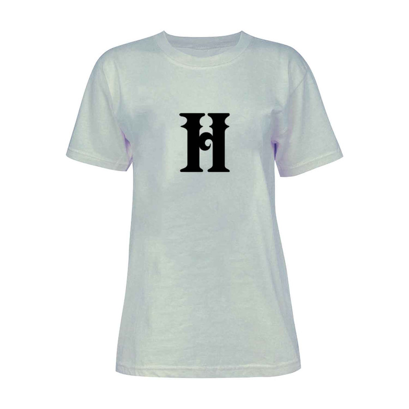 تی شرت آستین کوتاه زنانه مدل حرف H کد L226 رنگ طوسی