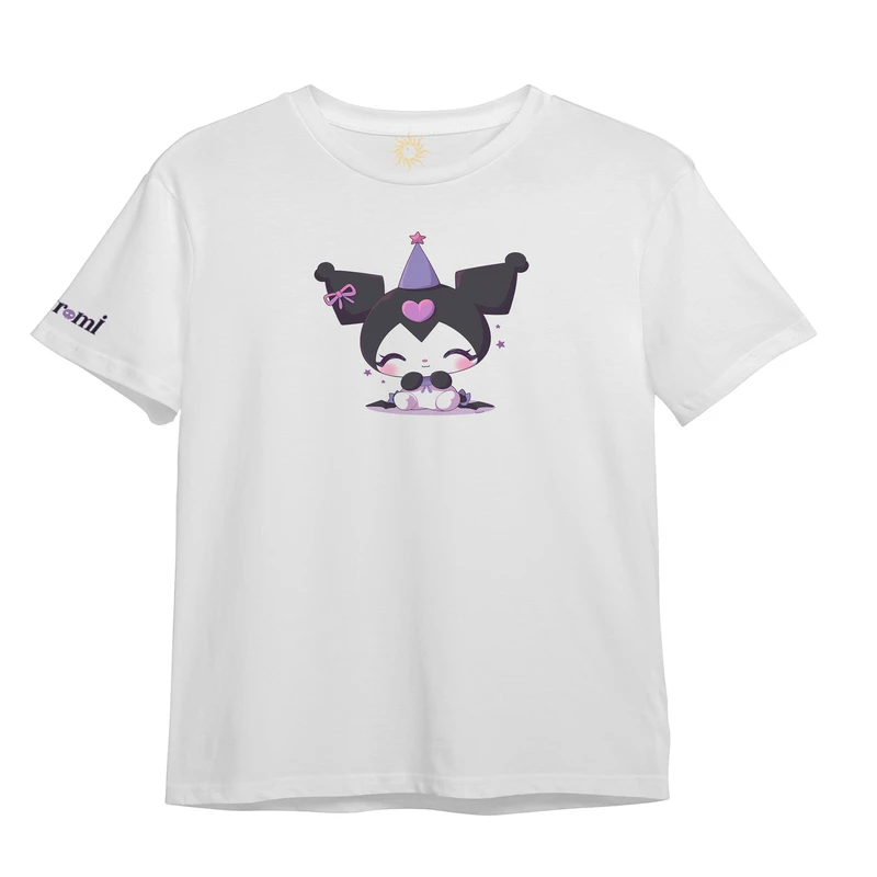 تی‌شرت آستین کوتاه دخترانه مدل کرومی کد 0989