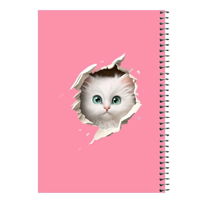 دفتر مشق 80 برگ اس جی مدل گربه کد۳   
