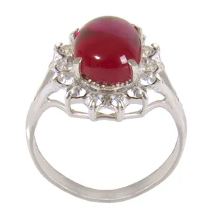   انگشتر نقره زنانه بازرگانی میلادی کد AW-006