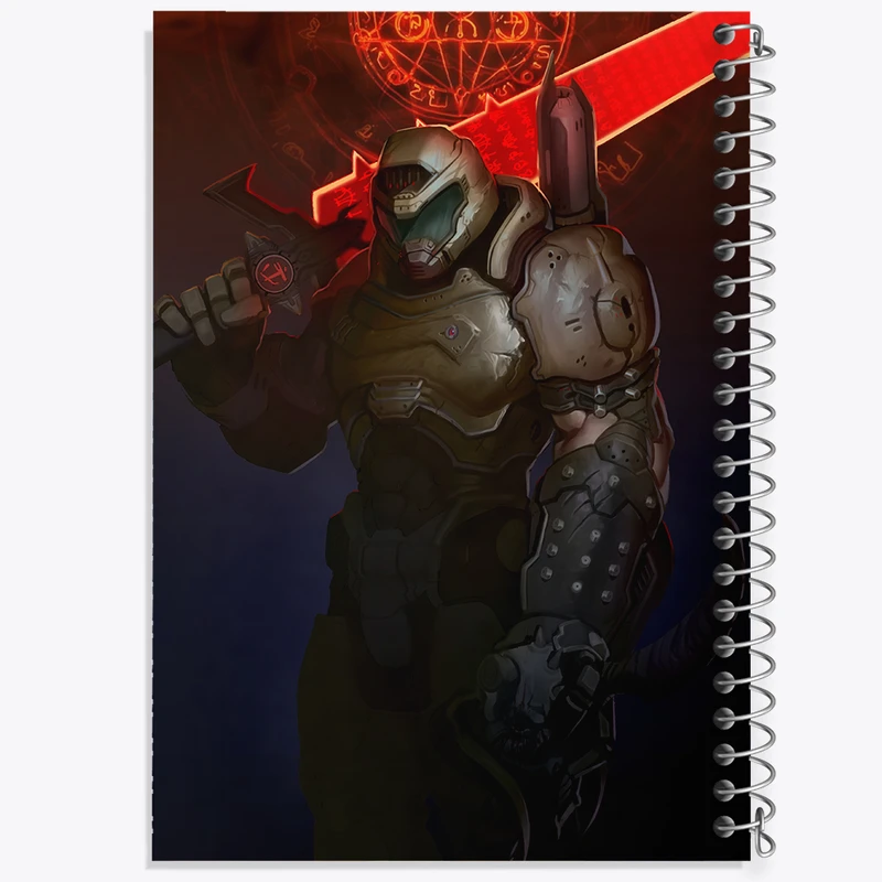 دفتر نقاشی 50 برگ خندالو طرح بازی رستاخیز (Doom) کد 31389