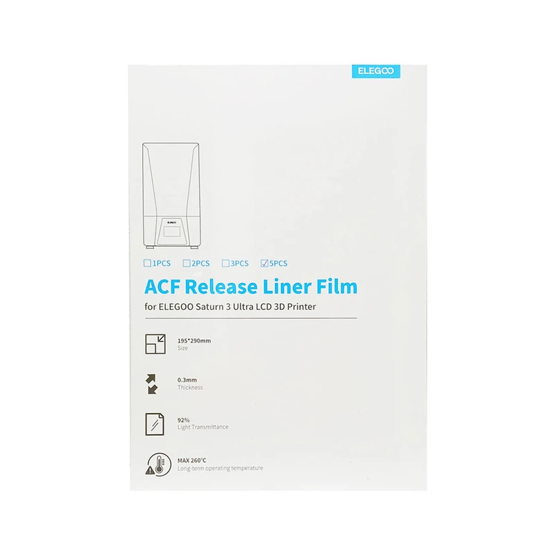فیلم ACF پرینتر سه بعدی رزینی الگو مدل Saturn 3 Ultra