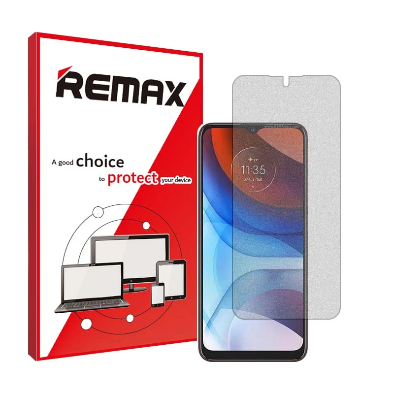 محافظ صفحه نمایش مات ریمکس مدل Resistant مناسب برای گوشی موبایل موتورولا Moto E7i Power
