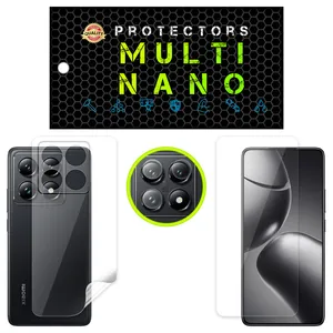 Multi Nano X-SFT Model Nano Hydrogel Clear Screen Protector Suitable For Xiaomi 14t Pro Mobile Phone Along With The Back Protector And Camera Lens Protector