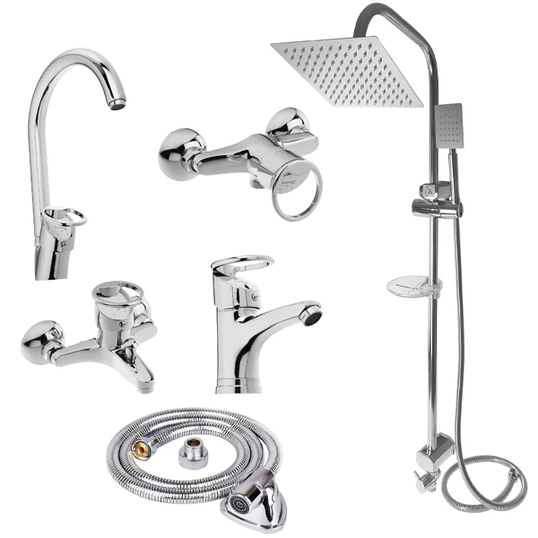 ست شیرآلات فراست پویا مدل النگویی مجموعه 6 عددی 