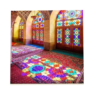 کاشی طرح شیشه رنگی کد f155