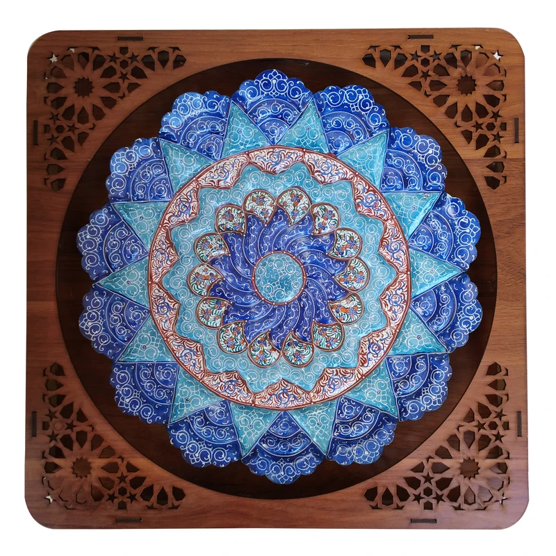 تابلو میناکاری مسی مدل گل کد 035