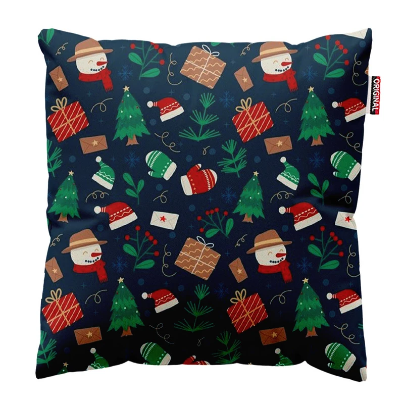 کوسن پاد آفرین طرح کریسمس کد 2617 سایز 30*30 سانتی متر